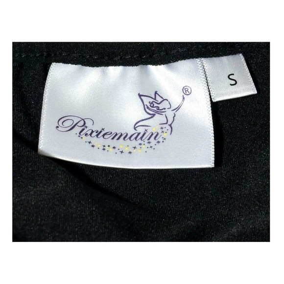 Pixiemain Black Sequin Flapper Dress Fringe V Neck Gatsby Party 1920s Size S - Picture 11 of 14